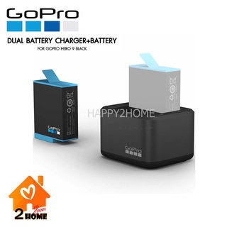 DUAL BATTERY CHARGER + BATTERY HERO9 แบตเตอรี่พร้อมแท่นชาร์จคู่ สินค้ารับประกันศูนย์ ของแท้