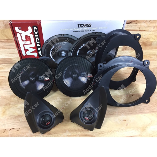 หูช้างตรงรุ่น ISUZU ALLNEW D-MAX 2012-2019 + ลำโพง 6.5” MTX-TX265S 260W + ฐานรองลำโพงตรงรุ่น 1คู่