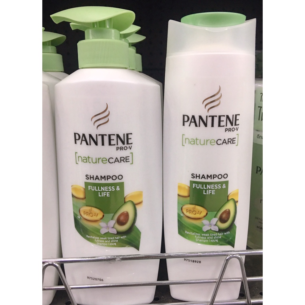 Pantene Pro-V Nature Care Fullness&Life Shampoo แพนทีน โปร-วี เนเจอร์แคร์ แชมพู มี 2 ขนาด 2 สูตร