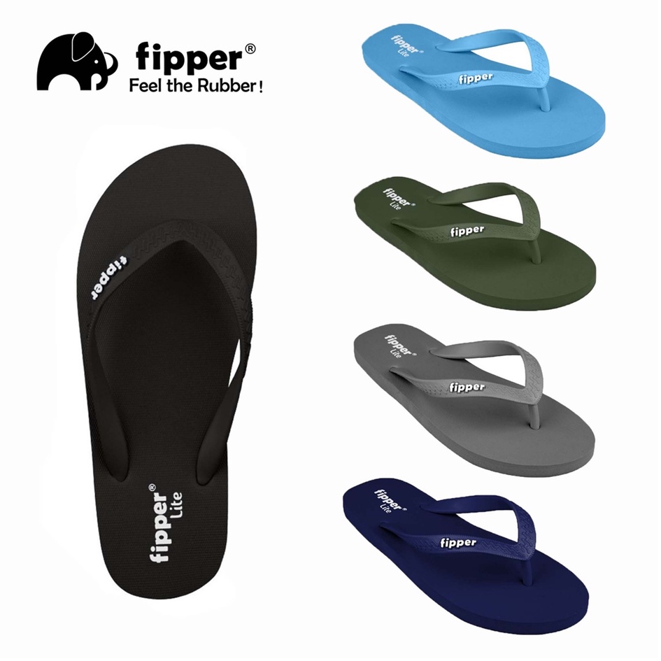 เรือ 24 ชม. Selipar Getah Fipper Slipper Lite Series Non Slip Soft Rubber Fipper 人字拖鞋