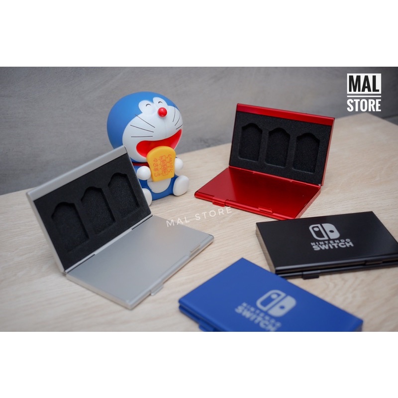 กล่องใส่การ์ดเกมส์ อลูมิเนียม 6 in 1 สําหรับ Nintendo Switch