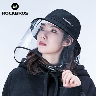 ROCKBROS รูปกรวย ป้องกันแสงแดด ป้องกันหยดน้ำ สีดำ