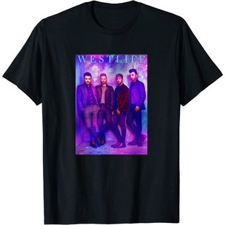 เสื้อยืดโอเวอร์ไซส์เสื้อยืด พิมพ์ลายอวกาศ Westlife Official สีฟ้า สีม่วง สําหรับผู้ใหญ่S-3XL