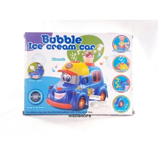 Bubble Ice cream car โมเดลรถขายไอศรีม รถของเล่น ใส่ถ่าน มีเสียง มีไฟ พ่นฟองสบู่ออกมาได้ น่าเล่นมากๆค่ะ Toy world