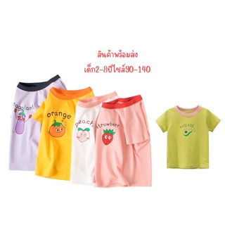 Ommyพร้อมส่งเสื้อยืดพิมพ์ลายเสื้อยืดเด็ก