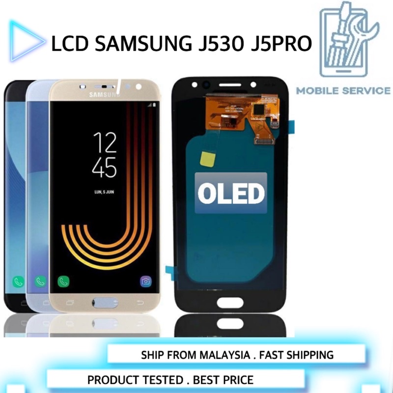 Samsung J530 J5 Pro จอแสดงผล Lcd Touch Screen Digitizer อะไหล่เปลี่ยนใหม่ (OLED)