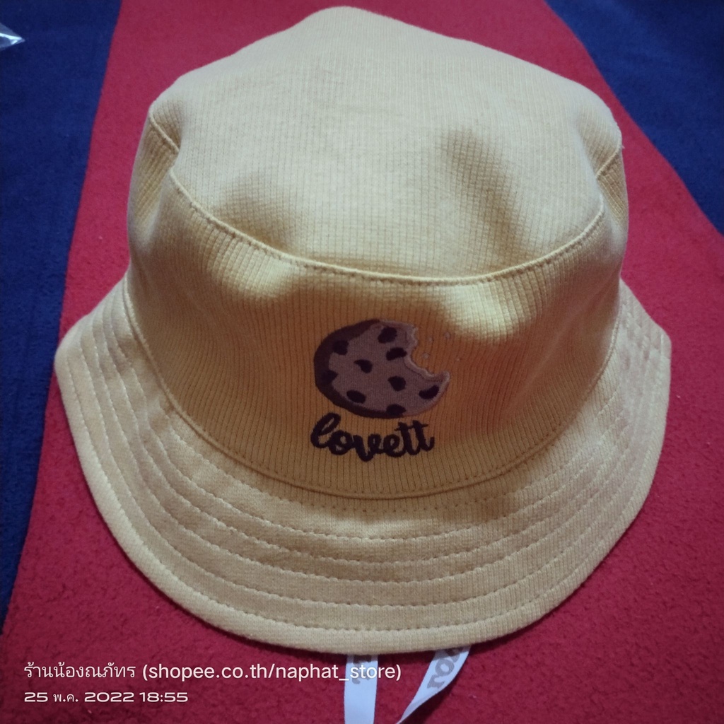 หมวกคุ๊กกี้สีเหลือง ไซส์ M ของใหม่ 09 Cookies - Bucket Hat (Mustard) Babylovett