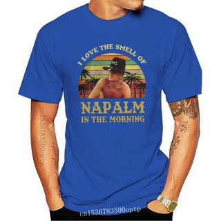 [S-5XL] เสื้อยืด พิมพ์ลาย I Love The Smell of Napalm in The Morning สไตล์วินเทจ เรโทร สําหรับผู้ชาย 848729