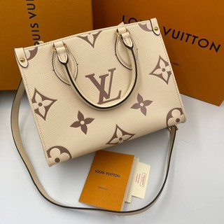 #louisvuitton #onthego #theleather เกรด vip Size 10นิ้ว  อุปกรณ์ full box set