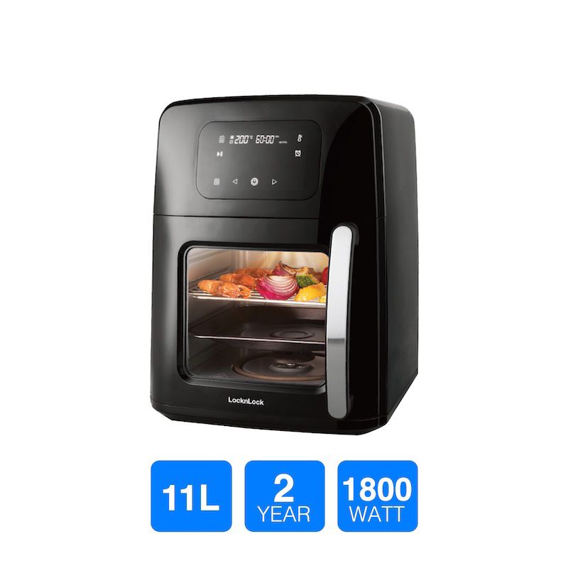 (ส่งฟรี) LocknLock หม้อทอดไร้น้ำมัน Jumbo Size Air Fryer ความจุ 11 L. รุ่น EJF692
