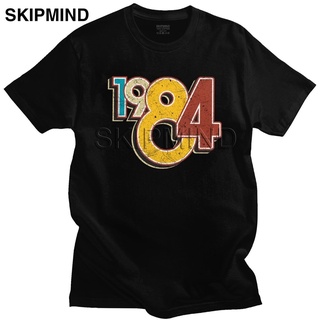 【Hot】ขายดี เสื้อยืดแขนสั้น สไตล์วินเทจ คลาสสิก 1984 36 ปี PAgcni75CLinbe33 สําหรับผู้ชาย วันเกิด 36 ปี