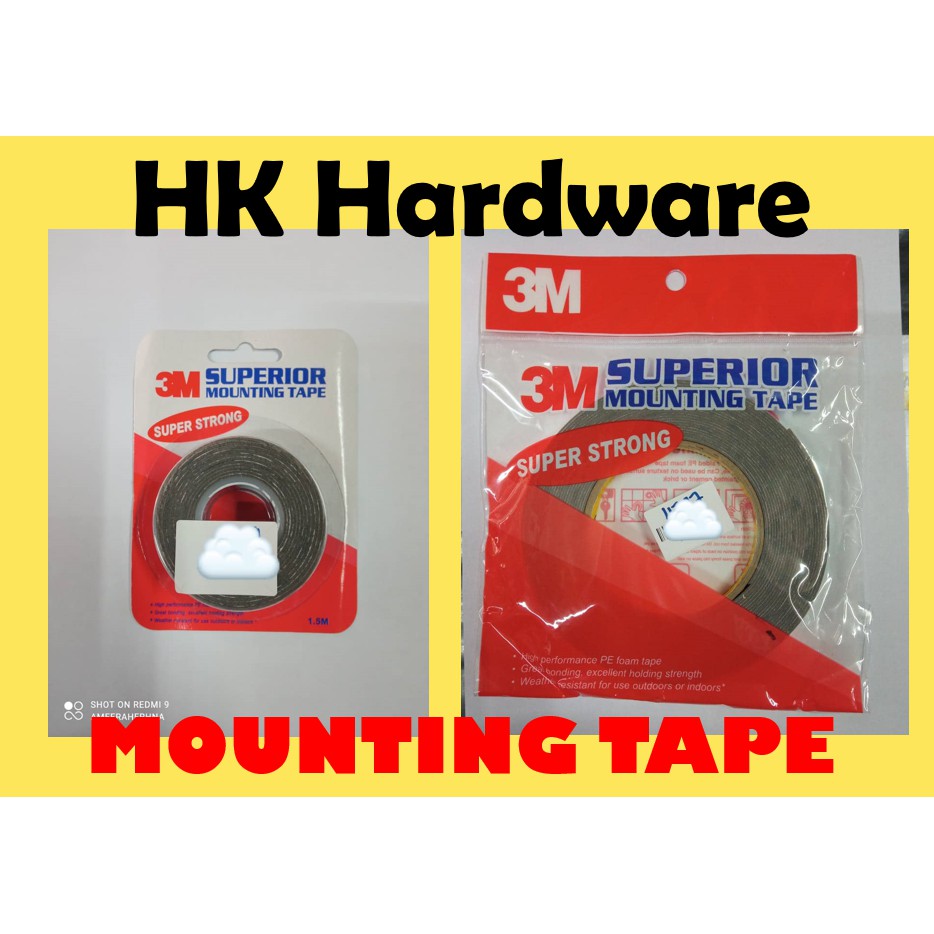 3M SUPERIOR MOUNTING TAPE / DOUBLE SIDED SUPER STRONG 3M
