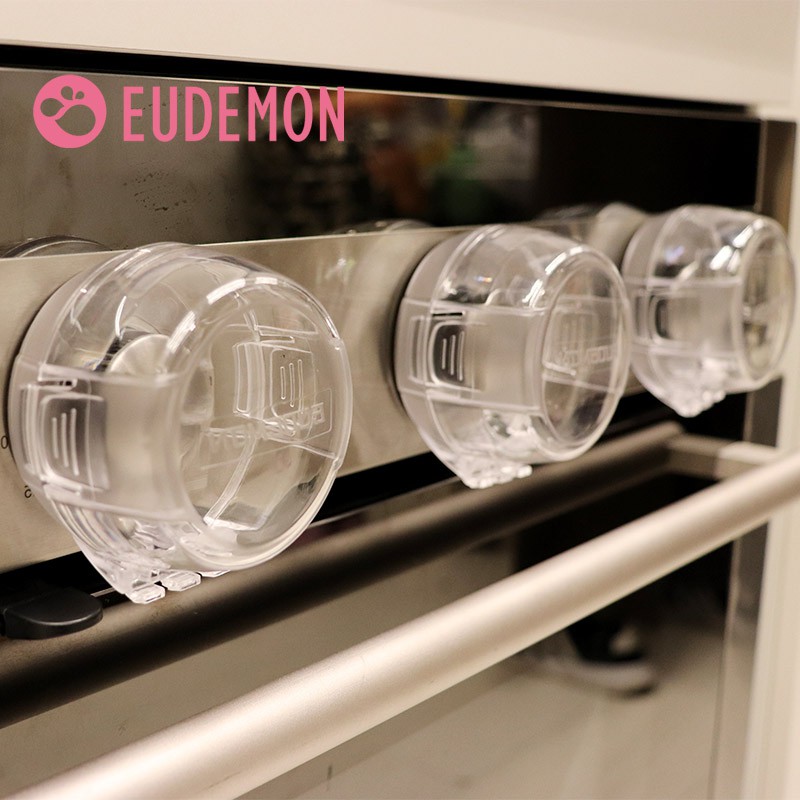 EUDEMON 2 ชิ้น Larger เตาเด็กความปลอดภัยครอบคลุมเตาแก๊สเด็กลูกบิดฝาครอบป้องกันล็อคความปลอดภัยเด็กสวิตช์แก๊สธรรมชาติ