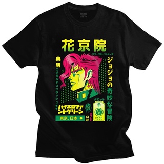 T-Shirtเสื้อยืดแขนสั้นลําลอง ผ้าฝ้าย พิมพ์ลายอนิเมะ Jojo Bizarre Adventure Noriaki Kakyoin แฟชั่นฮาราจูกุ สไตล์ญี่ปุ่น ส