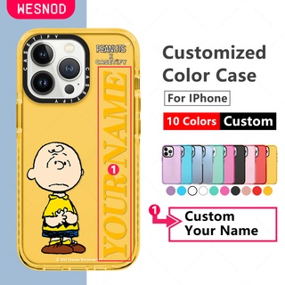 [Customized Name] เคสโทรศัพท์มือถือแบบนิ่ม Tpu ใส กันกระแทก ลายการ์ตู แฟชั่น สําหรับ Iphone 12 Pro Max X Xs Max Xr 7 8 Plus 13 Mini 11 Caseยี่ห้อใสขอบเรียบโทรศัพท์มือถือฝาปิด