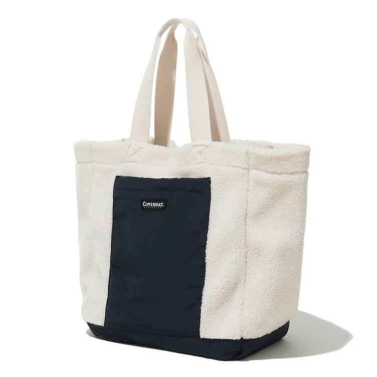 🎀【พร้อมส่ง】COVERNAT BOA Winter Comfortable Ivory Tote Bag/ Travel Bag/ Tote Bag