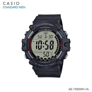 NEW!!! นาฬิกาข้อมือ Casio Standard Men AE-1500WH Series แบตอึด 10th year battery AE-1500WH-1A AE-1500WHX-1A AE-1500WHC