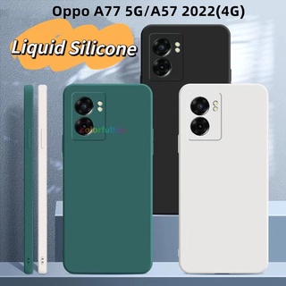 เคสโทรศัพท์ ซิลิโคนนิ่ม ทรงสี่เหลี่ยม ป้องกันเลนส์กล้อง กันกระแทก สําหรับ Oppo A77 A76 A36 A74 A57 4G 5G A 57 2022 CPH2387 A96 4G