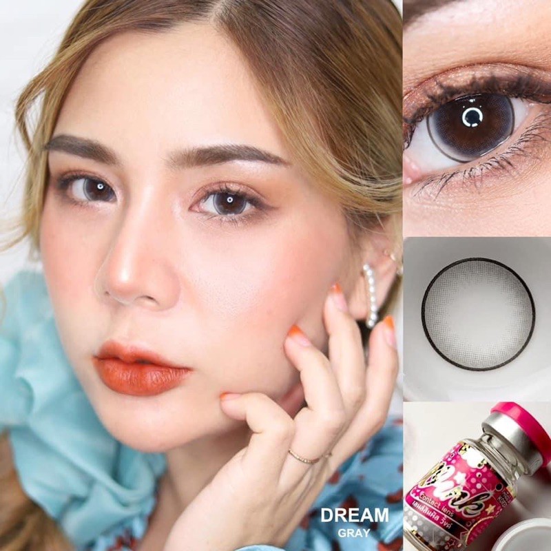 คอนแทคเลนส์ Dream Brown / Gray / Black (Wink Lens) ขนาดบิ๊กอาย ✨ บิ๊กอาย ลายฮิต ขายดี - รูปที่ 4