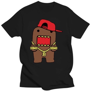 [S-5XL]เสื้อยืดแขนสั้น คอกลม พิมพ์ลาย Domo Kun Bling สําหรับผู้ชาย