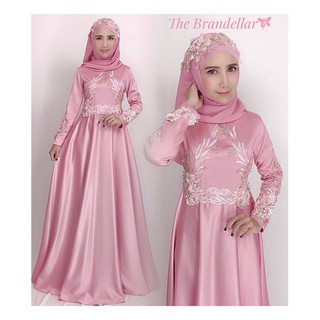 Dress Muslim BD037 ชุดอิสลาม สวยๆ เดรสมุสลิม ชุดเดรสอิสลาม พร้อมผ้าคลุม ชุดรายอมุสลิม แฟชั่นมุสลิม เสื้อผ้ามุสลิม อะบายา