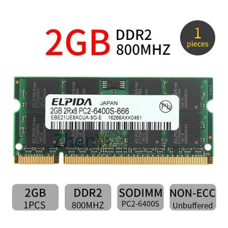 Elpida 2GB PC2-6400 Notebook DDR2 800Mhz 200Pin RAM Memory SODIMM 2Rx8 AD22