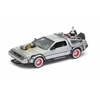 รถโมเดลสะสม Back to The Future3 welly 22444 1/24 ประตูปีกนกเปิดได้