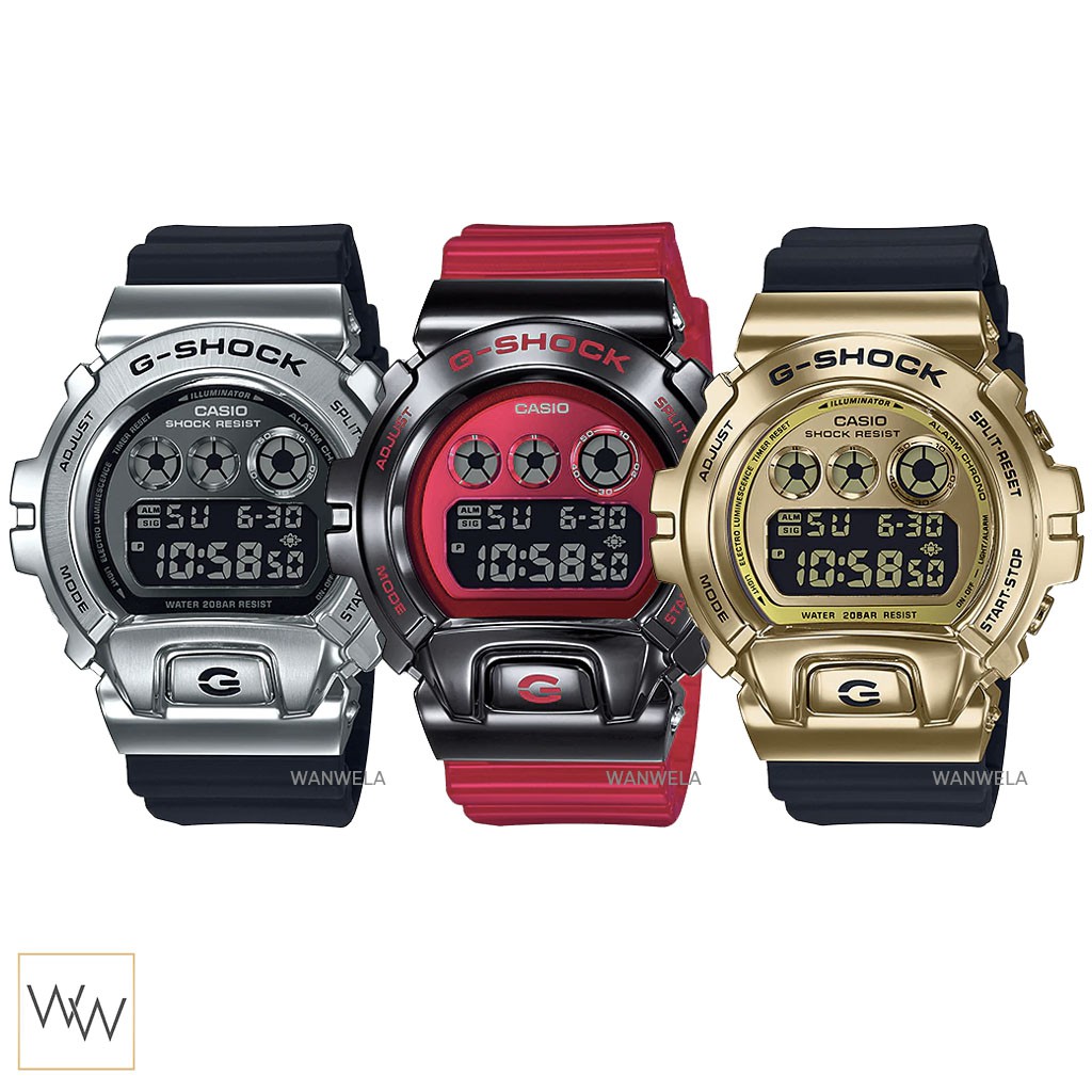 ของแท้ นาฬิกาข้อมือ ​G-shock Metal Face รุ่น GM-6900 ประกัน CMG