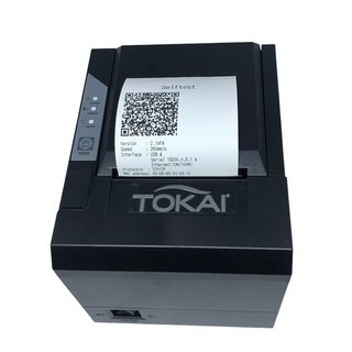 TOKAI เครื่องพิมพ์ใบเสร็จความร้อน (Thermal printer) รุ่น M809 หน้ากว้างกระดาษ 79.5 +0.5 มม. ไม่ต้องเติมน้ำหมึก - สีดำ