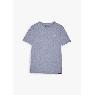 เสื้อยืดสีเทา เสื้อยืดปักสีขาว ผ้าซุปเปอร์ซอร์ฟ เสื้อยืดแขนสั้น Monotone T-Shirt TD