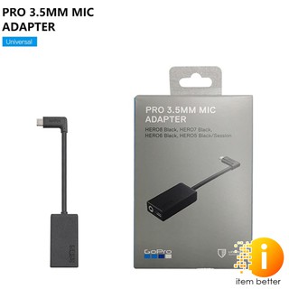 ADAPTER MIC FOR GOPRO 3.5 MM Mic Adapter for Hero 8 Hero 7 Black / 6 Black / 5 Black / Session