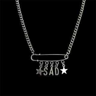 12122 Hip hop temperament necklace star clavicle chain sweater chain