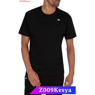 Z009Kesya เสื้อยืดสีพื้นผู้ชาย Kappa Mens Authentic Taylor T-Shirt, Black discount  Kappa