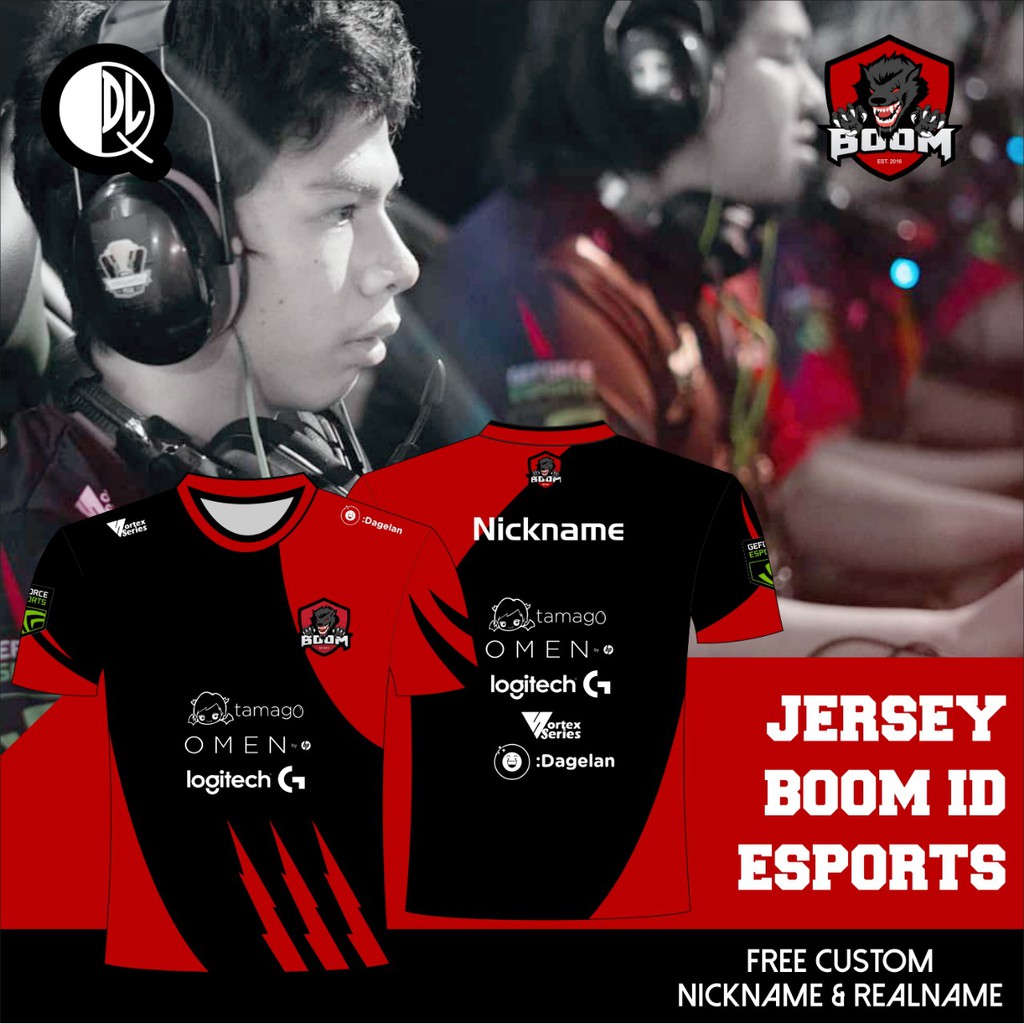 เสื้อแข่งเล่นเกม BOOM ID