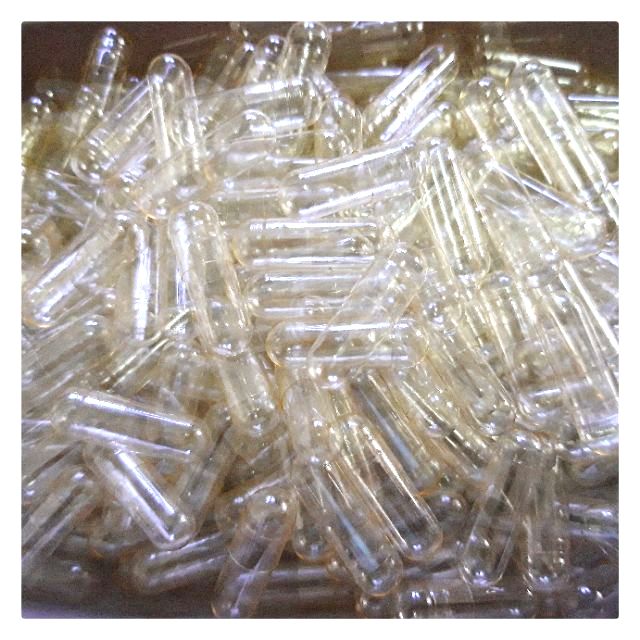 CAPSULE แคปซูลเปล่าสีใส เบอร์1 บรรจุ1000เม็ด