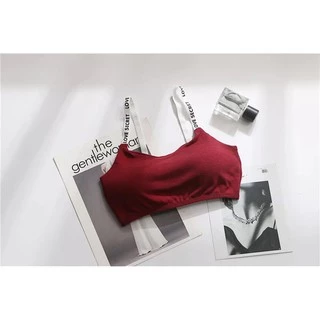 [ส่งจากไทย] 𝑩𝒓𝒂𝑩𝒓𝒂𝑩𝒓𝒂 #bra-020 บรา มี 5 สี สายตัวอักษร ตะขอหลัง3ระดับ มีฟองน้ำถอดได้