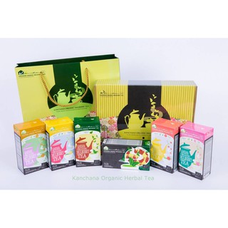 Gift Set Organic Mulberry Tea ชุดกิ๊ฟเซ็ท ออร์แกนิค ชาหม่อนออร์แกนิค ชนิดซองชง 6 กล่อง