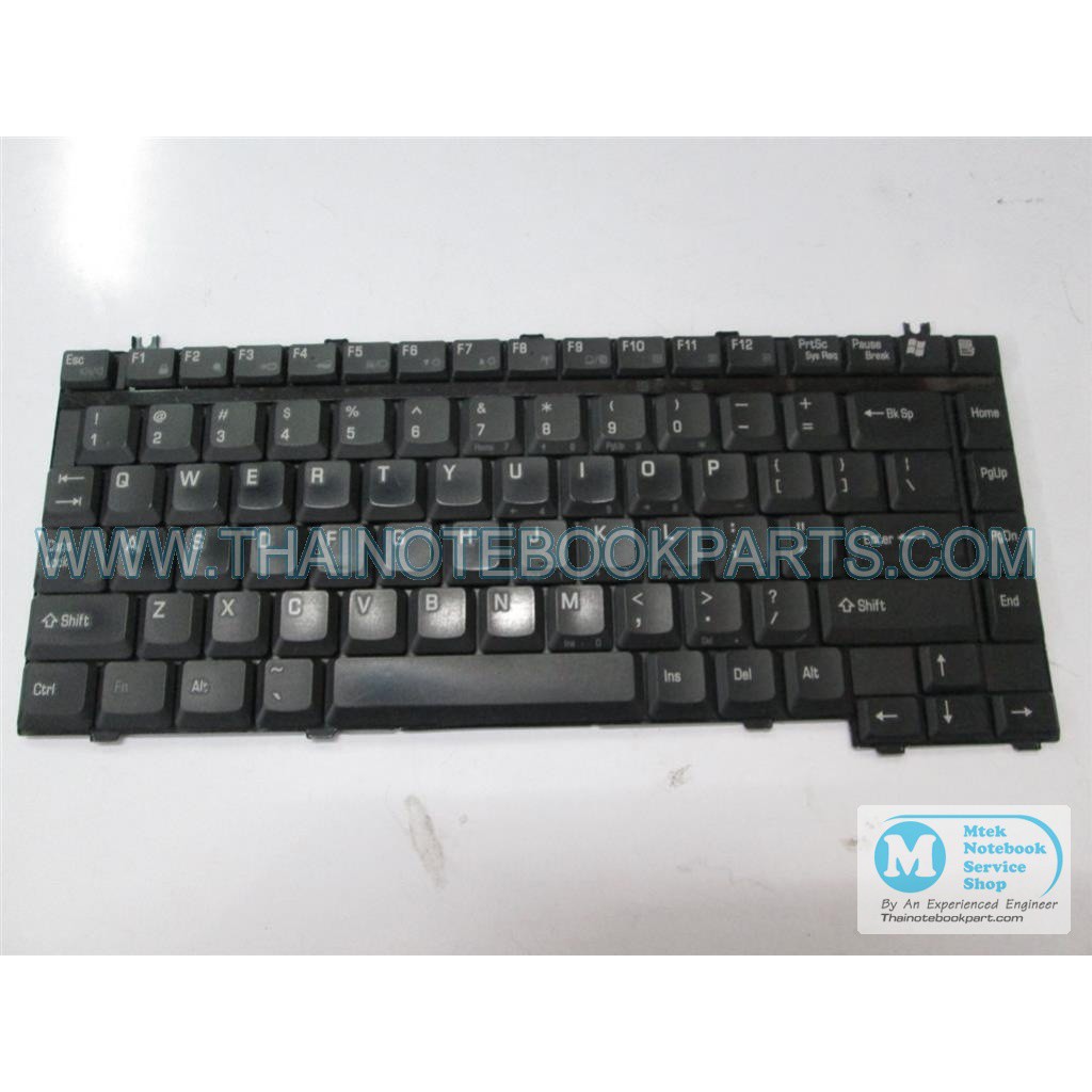 คีย์บอร์ดโน๊ตบุ๊ค Toshiba A10 A15 A20 A25 M30 M50 L32 - G83C0001K21001 Notebook Keyboard (สีดำ มือสอง แป้นพิมพ์ English)
