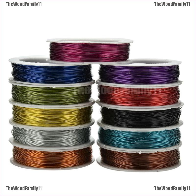 TWF 40m Iron Craft Wire 0.5mm Spool Soft DIY String Jewelry Craft Metal