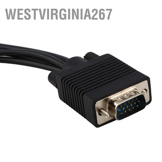 Vga Svga To S-Video 3 Rca Av Tv อะแดปเตอร์แปลงสายเคเบิ้ลเชื่อมต่อ สําหรับ Pc Laptop