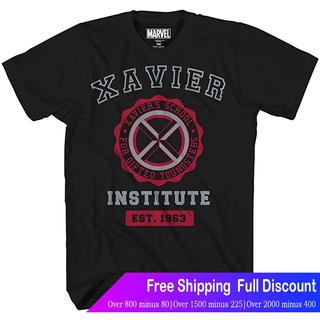 ร์ตูนพิมพ์ฤดูร้อน ย์เสื้อยืด Marvel Avengers X-Men Professor Xavier Institute Logo Fantastic Four X-Force Adult Tee Grap