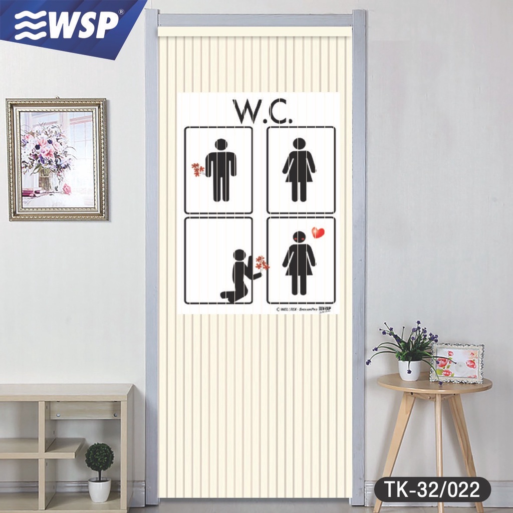 (ขายดีอันดับ 1) WSP มู่ลี่ประตู มู่ลี่ ม่านประตู มู่ลี่ประตูพิมพ์ลายครึ่งผืน 80x200 cm.TK-32/022 - รูปที่ 2
