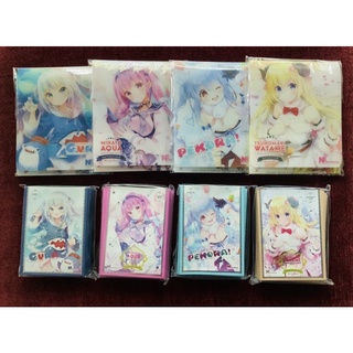 Hololive Sleeve &amp; Deck holder by nature four [ Gawr Gura,Minato Aqua,Usada Pekora,Tsunomaki Watame]