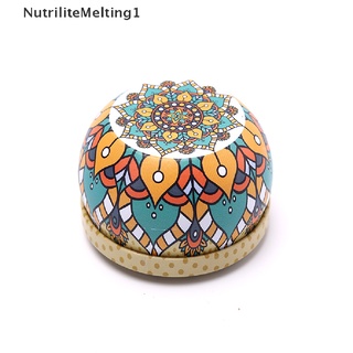 [NutriliteMelting1] กล่องดีบุก ลายดอกไม้ สไตล์เรโทร สําหรับใส่ชา ลูกกวาด ของขวัญ [TH]