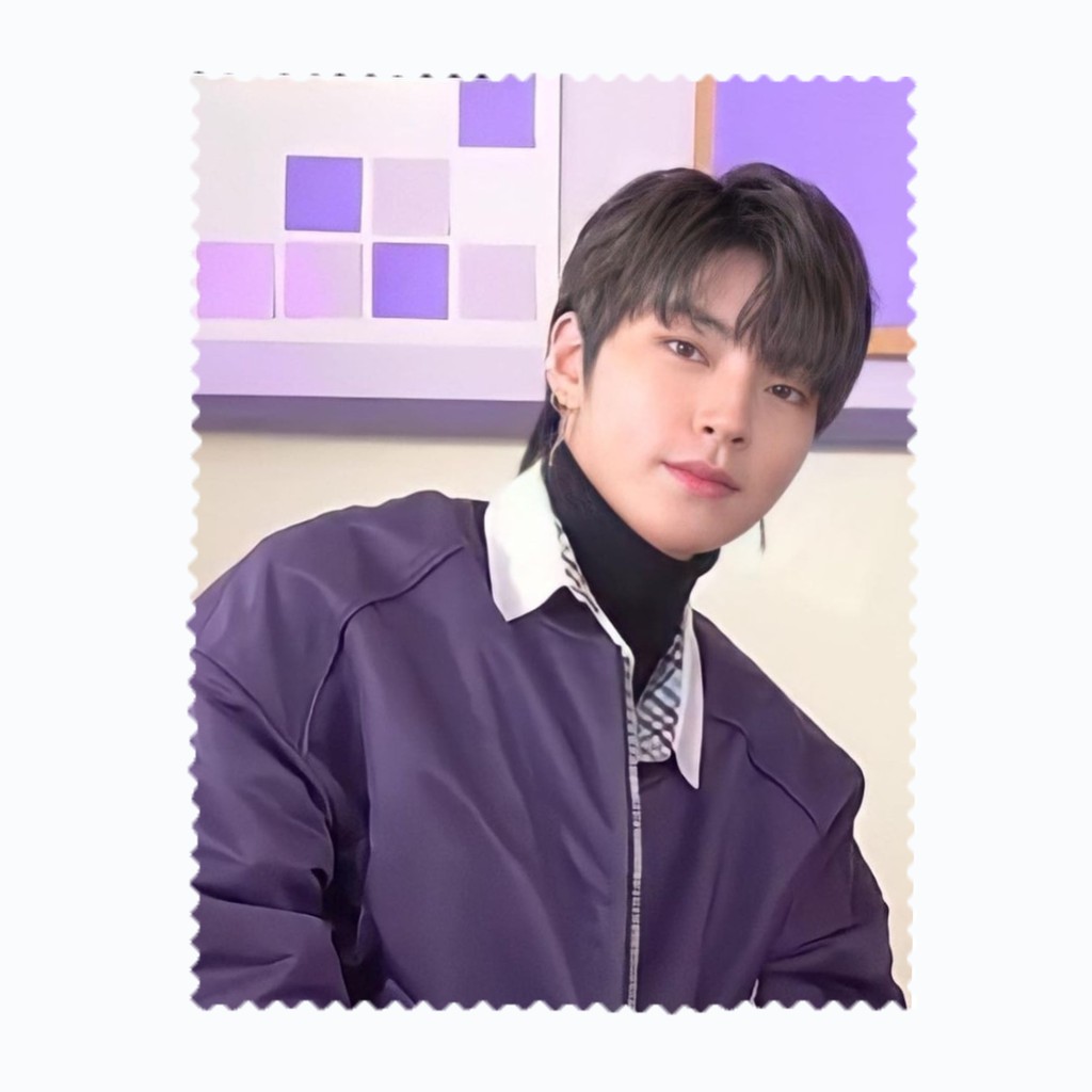 ผ้าเช็ดแว่นตา เช็ดเลนส์ ผ้าไมโครไฟเบอร์ ฮวังอินยอบ Hwang In yeop ดาราจีน นักแสดง นักร้อง