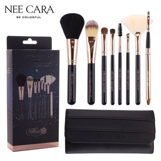 แปรง Nee cara single brush x8 n081 จบในเซตเดียว มีครบทุกแบบ​ ใช้ได้ทั้งหน้าไปเร้ย**ของแท้ พร้อมส่ง