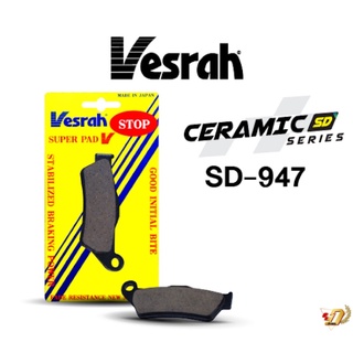 ผ้าเบรค Vesrah สำหรับ DUCATI MULTISTRADA1200 // BMW1150RS 01-05 (F) //  K1200