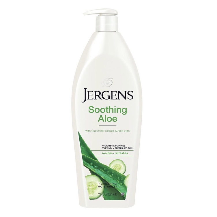เจอร์เกนส์ ซู้ทติ้ง อโล มอยส์เจอร์ไรเซอร์ 621มล.(Jergens Soothing Aloe Moisturizer 621ml.)