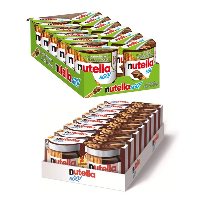Nutella &amp;Go บิสกิต จิ้มซอส นูเทล่า จำนวน 1 แพ็ค 12 ชิ้น  มี 2 รส BBF.06/05/24