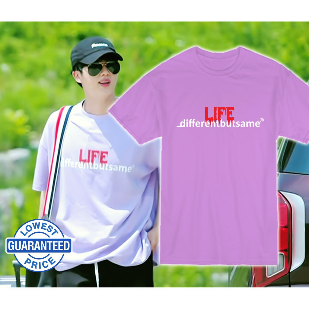 KPOP Bangtan Jin Life Is Different But Same Shirt / Jin In The Soop T-Shirt / Kim Seokjin Merch